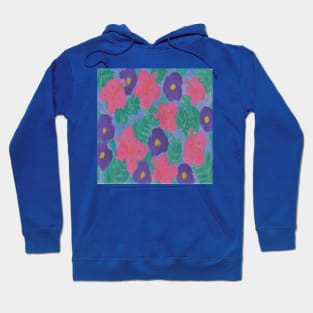 Dreamy Hibiscus Watercolor Print Hoodie